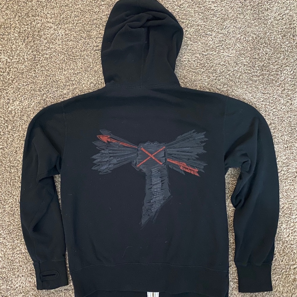 Cm punk Chicago straightedge hoodie w/thumbholes
